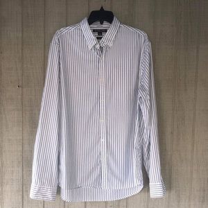 MK Blue Striped Dress Shirt